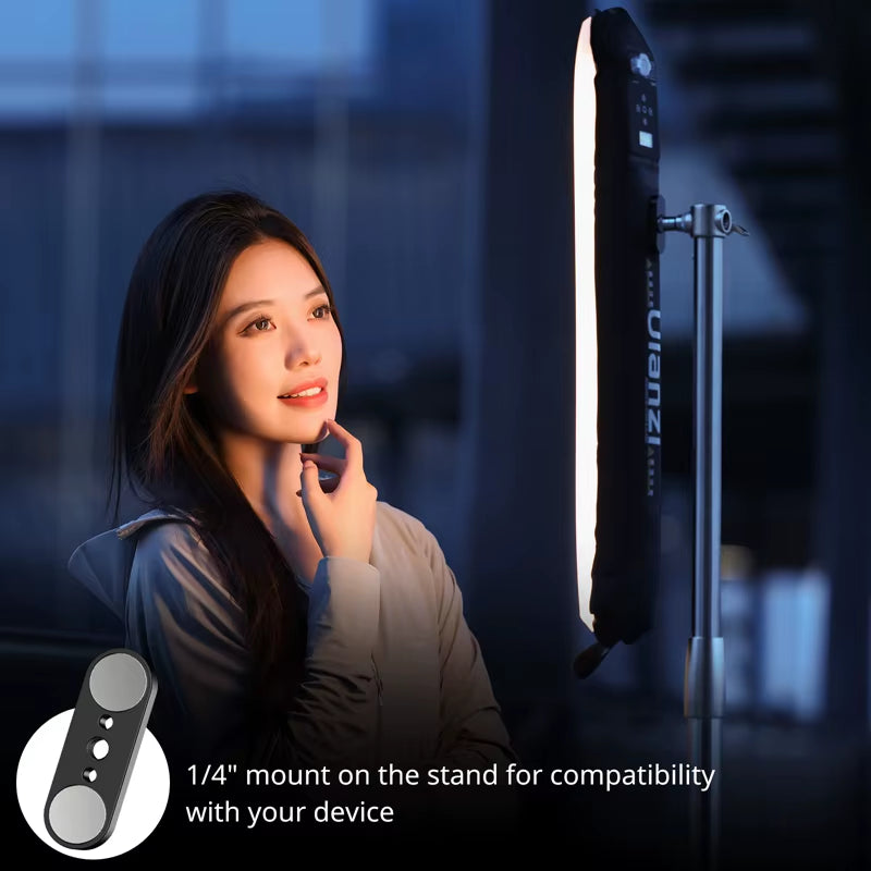 UA12 Air Tube Light Bi-Color 12W Portable for Portrait Photograph Livestreaming 2700K-6500K CCT TPU Tube Light Stick
