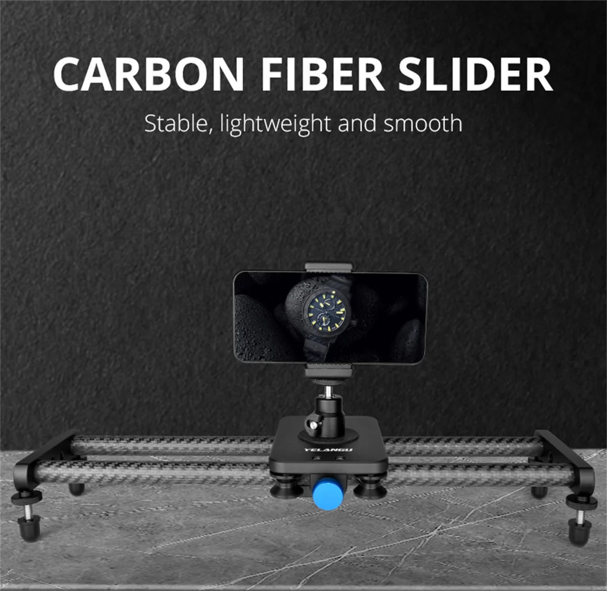 40CM Carbon Fiber Camera Track Slider for Canon Nikon Sony DSLR Smartphone Lightweight Smooth Video Stabilizer Rail