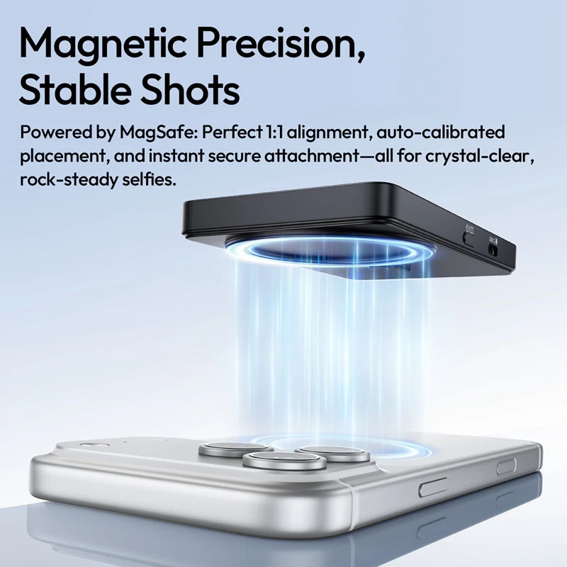 VM1 Vlog Selfie Monitor Screen for Iphone 17 16 15 Selfie Monitor Screen with Magnetic Ring for Smartphones Android