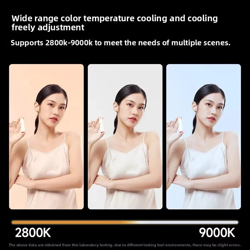 40W Mini Portable LED Fill Video Light with Built-In Rechargeable Battery Fill Light for Mobile Phone Charging PD