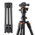 Portable Camera Travel Tripod Flexible Vlog Tripod with 360 Degree Ball Head Quick Release for Canon Nikon Sony DSLR