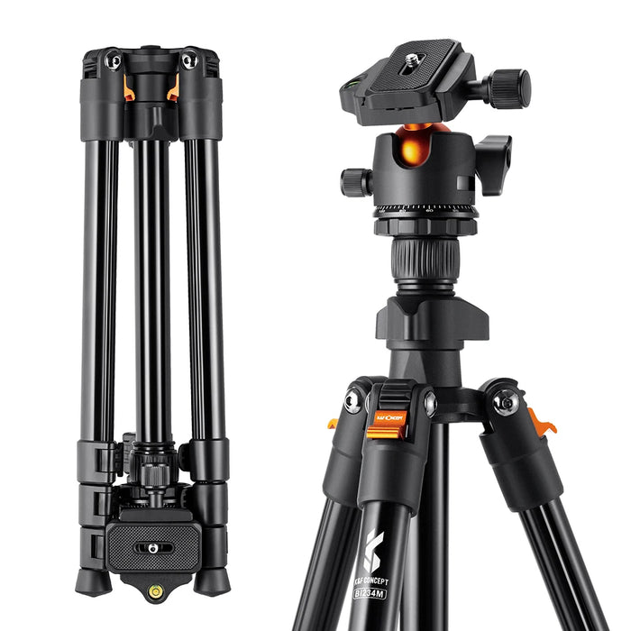 Portable Camera Travel Tripod Flexible Vlog Tripod with 360 Degree Ball Head Quick Release for Canon Nikon Sony DSLR