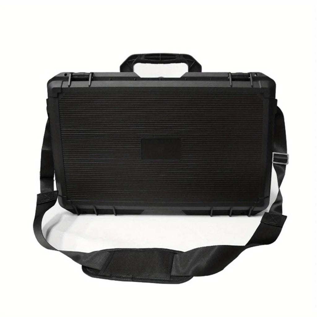 1Pc Universal Portable Plastic Tool Box with Foam Insert Waterproof & Shockproof Hard Carrying Case with Pre-Cut Sponge