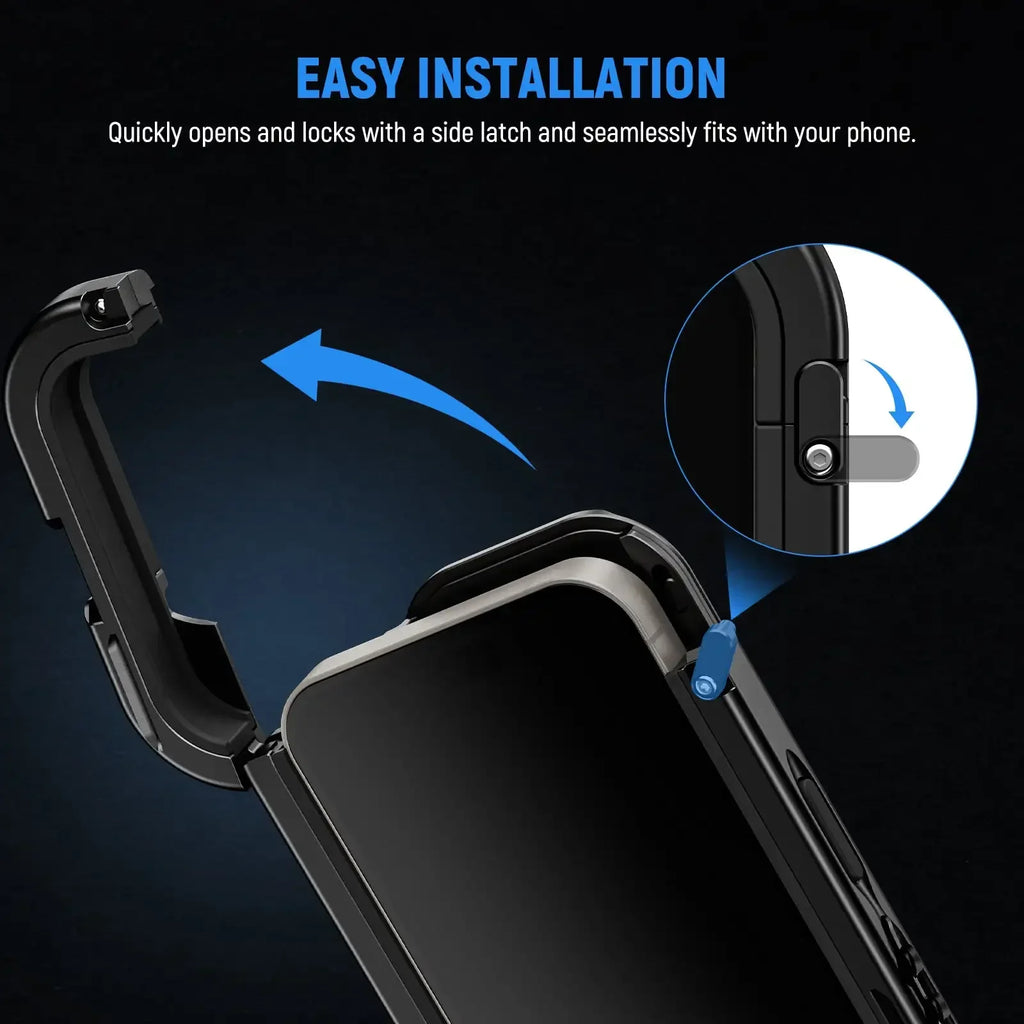 #V for Neewer Full Phone Cage with 67Mm Filter Adapter 17Mm T-Mount Lens Adapter for Iphone 15 Pro / 15 Pro Max Video Phone Cage