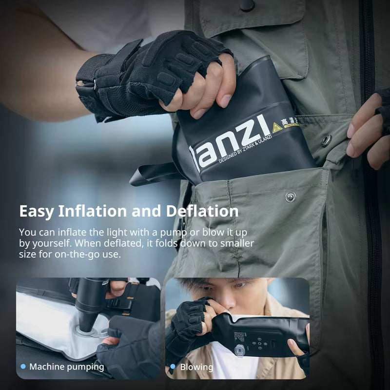 UA12 Air Tube Light Bi-Color 12W Portable for Portrait Photograph Livestreaming 2700K-6500K CCT TPU Tube Light Stick