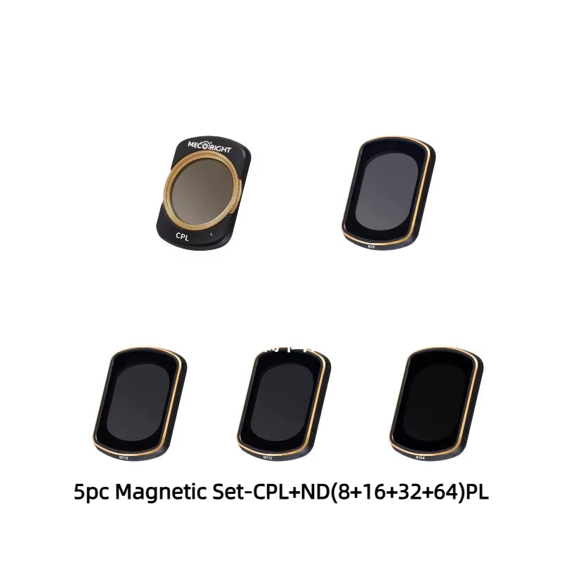 for DJI OSMO POKET 2 UAV Magnetic Filter Kit UV CPL ND8/64/1000 NDPL Night Polarizer Set Camera Lens Drone Accessories