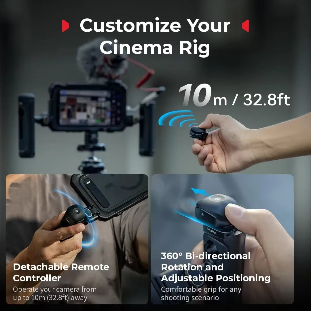 Dual Handheld Phone Cage Kit Full Cover Back Case for Iphone 17 Pro / 17 Pro Max Quick Release Video Rig Stabilizer